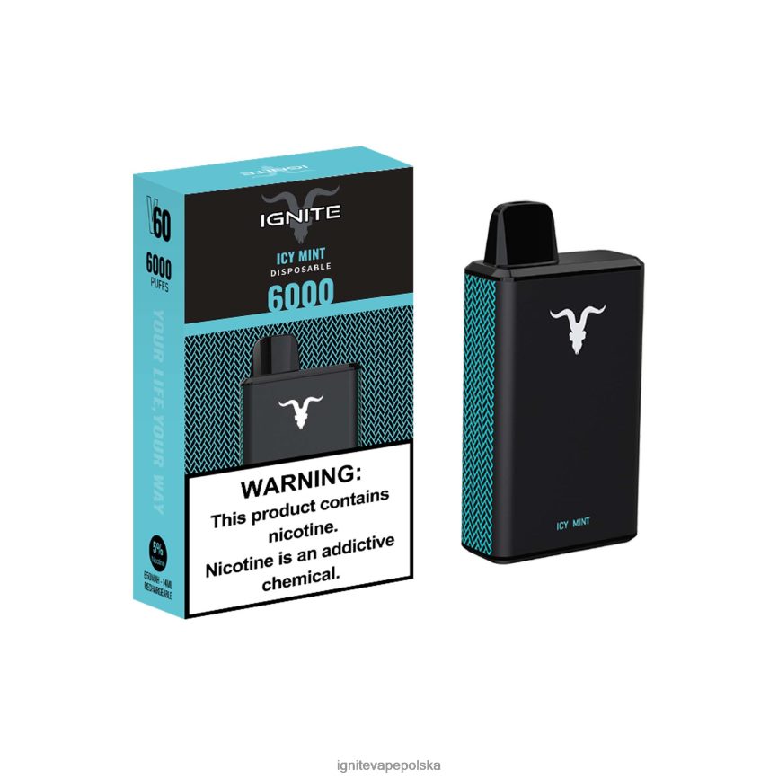 Ignite Vape Flavors | IGNITE V60 długopis do waporyzacji lodowa mięta 0648NZ33